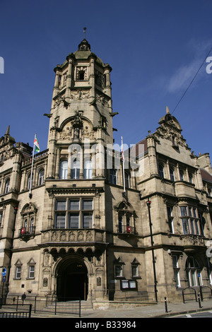 Ville de Wakefield, Angleterre. L'ancien conseil du comté de West Riding County Hall est maintenant le Conseil du District métropolitain du County Hall. Banque D'Images