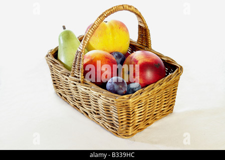 panier de fruits Banque D'Images