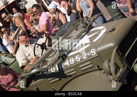 Les célébrations à Cavalaire,sud de la France à l'occasion de l'anniversaire du débarquement allié, le 15 août 1944 Banque D'Images
