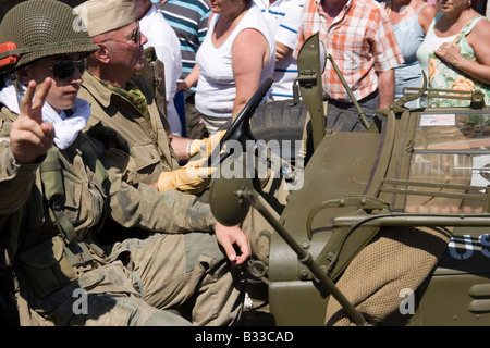 Les célébrations à Cavalaire,sud de la France à l'occasion de l'anniversaire du débarquement allié, le 15 août 1944 Banque D'Images