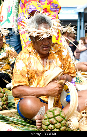 Îles Cook Rarotonga Avarua Constitution Day Festival parade Banque D'Images