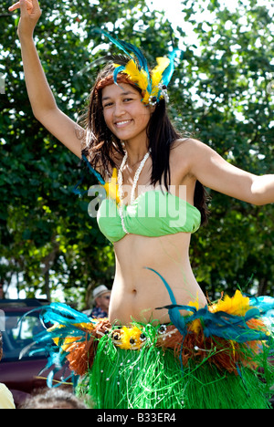 Îles Cook Rarotonga Avarua Constitution Day Festival parade Banque D'Images