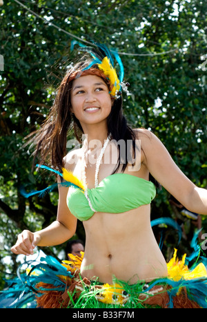 Îles Cook Rarotonga Avarua Constitution Day Festival parade Banque D'Images