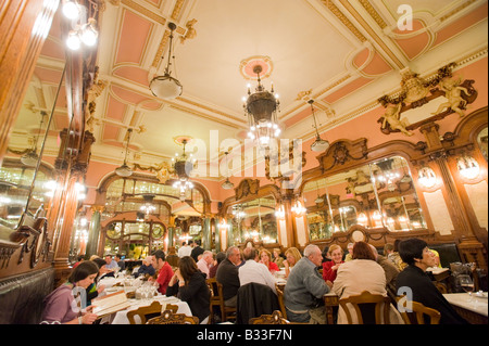 Le Cafe Majestic, Porto, Portugal. Banque D'Images