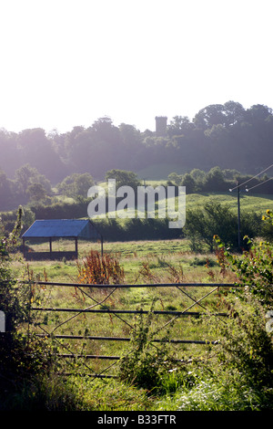 Vue sur le site de bataille de Edge Hill Tour Edgehill, dans le Warwickshire, Angleterre, RU Banque D'Images