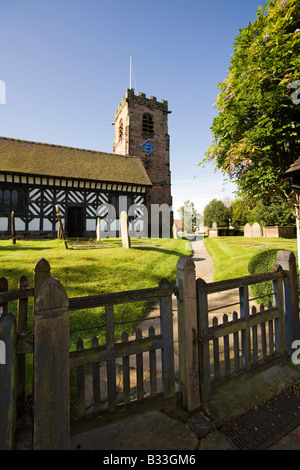 Knutsford Cheshire UK St Oswalds inférieur Peover Church Banque D'Images