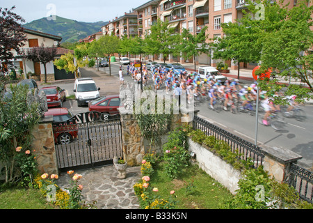 Tour de France dans la région Basque de l'Espagne du Nord Banque D'Images