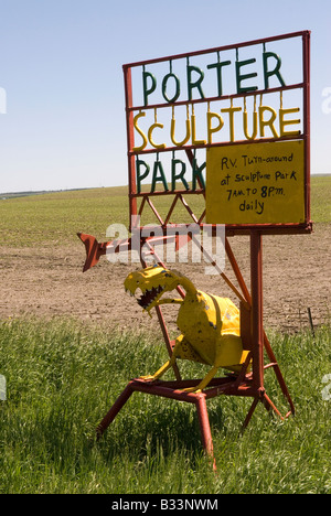 Porter Sculpture Park, Montrose, SD USA Banque D'Images