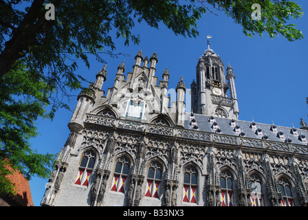 Hôtel de ville Middelburg Zeeland Pays-Bas Banque D'Images