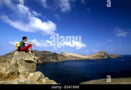 Randonnées à Ponta de Sao Lourenço sur l'île de Madère Banque D'Images