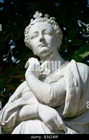 Statue de Marguerite d'Angoulême 1492 1549 Jardin du Luxembourg Paris France Banque D'Images