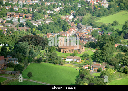 Vue aérienne du village de Kinver dans South Staffordshire Banque D'Images