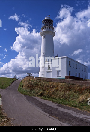 Flamborough Head Lighthouse, Yorkshire, Angleterre, Royaume-Uni Banque D'Images