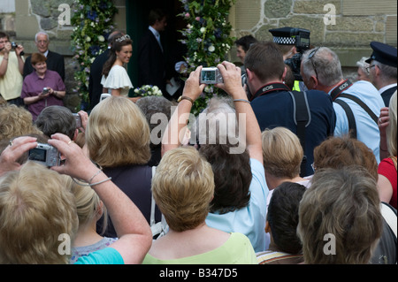 Au mariage de Lady Viola Rosanagh Alexandra Innes Kerr Banque D'Images