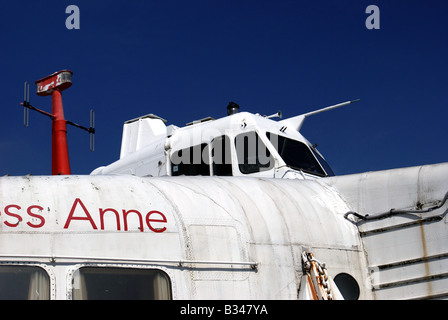 S.R.N.4. Cabine de pilotage / ROUE DE LA PRINCESSE ANNE, Banque D'Images