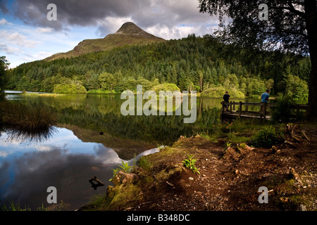 Glencoe Lochan situé juste au-dessus du village de Glencoe Ecosse Lochaber Banque D'Images