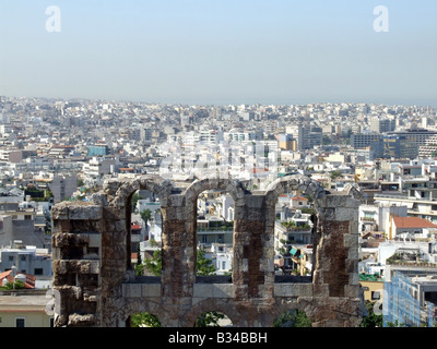 Le théâtre de Dionysos à l'Acropole, Athènes Banque D'Images