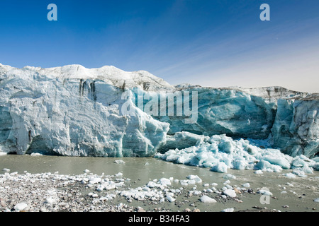 La fonte des glaciers au Groenland Russell rapidement dû au réchauffement global Banque D'Images