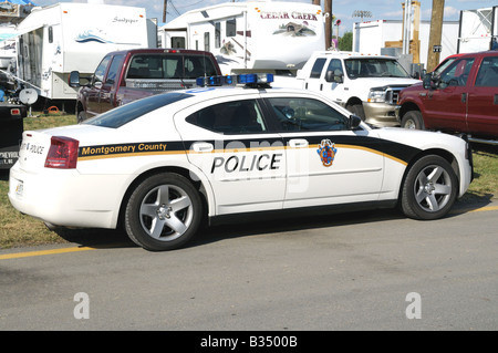 Une voiture de police du comté de Montgomery dans le Maryland Banque D'Images