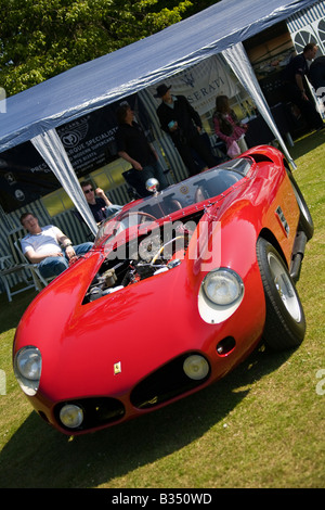 Rouge Ferrari 250 Testarossa Spyder Fantuzzi (1961) à Rio chapiteau Prestige Banque D'Images