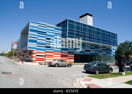 Chicago, IL Gary Comer Youth Centre par John Ronan architectes au grand croisement sur le côté sud du quartier Banque D'Images