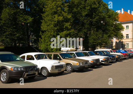 Différents modèles Volvo à Tartu Estonie Europe Banque D'Images