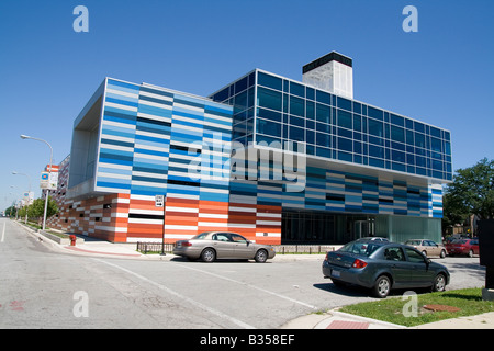 Chicago, IL Gary Comer Youth Centre par John Ronan architectes au grand croisement sur le côté sud du quartier Banque D'Images