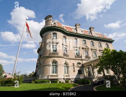 Ambassade d'Indonésie sur Massachusetts Avenue à Washington, DC. Banque D'Images