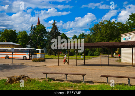 Long Distance bus station à Valka Lettonie Europe Banque D'Images