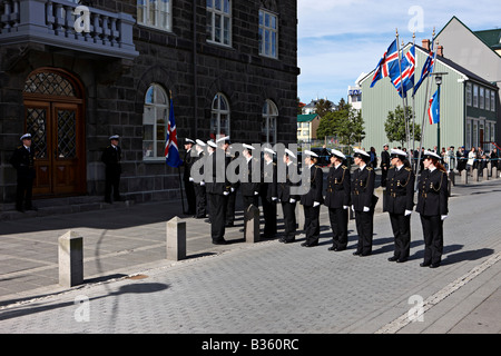 17 Juin Célébration de la fête de l'indépendance de l'Islande Banque D'Images