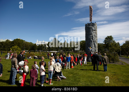 17 Juin Célébration de la fête de l'indépendance de l'Islande Banque D'Images