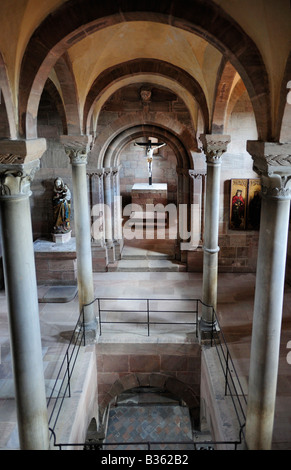 Château Impérial Kaiserburg intérieur de Nuremberg Allemagne Bavière Chapelle Banque D'Images