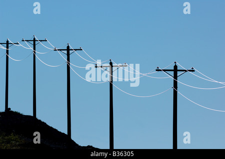 Les lignes de transport d'ossature Banque D'Images