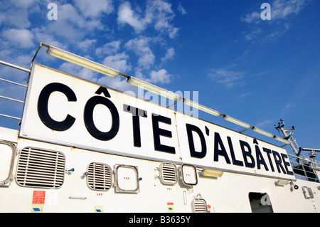 La Côte d'Albâtre, ferry transmanche Transmanche Ferries appartenant à Banque D'Images