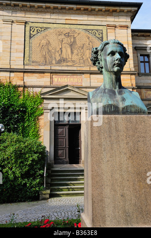 Maison Villa Wahnfried Wagner à Bayreuth Allemagne Bavière Banque D'Images