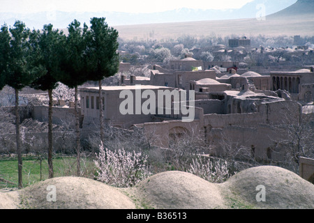 Vue sur Ville de Ziyaratgah, près de Herat, Afghanistan Banque D'Images