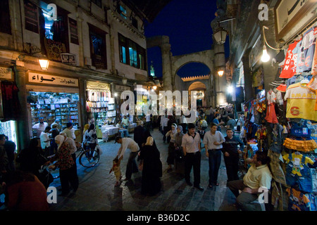 Souk Hamidiyya dans la vieille ville de Damas en Syrie Banque D'Images