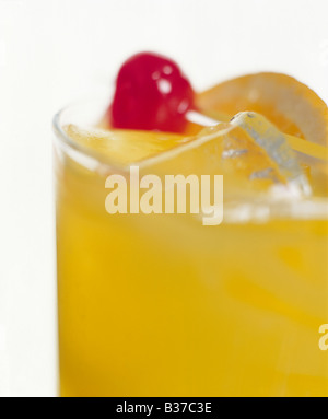 Harvey Wallbanger Cocktail Highball Glass Banque D'Images