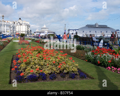 Jardins sur front de mer d'Eastbourne Banque D'Images