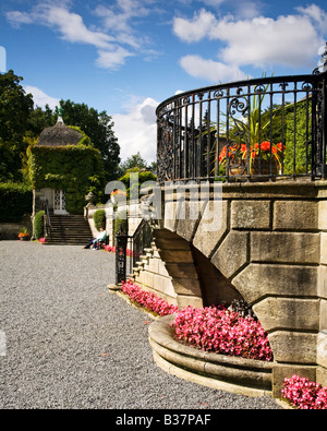 Sur le jardin à Pollok House, Pollok Park, Glasgow, Ecosse. Banque D'Images