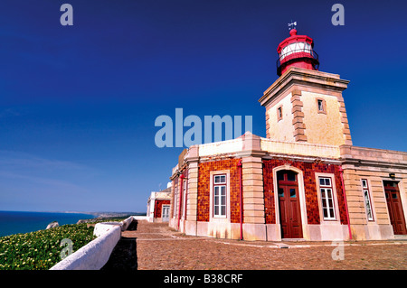 Phare de Cape Cabo da Roca, Cascais, Portugal Banque D'Images