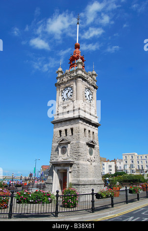 Promenade Tour de l'horloge, Margate, Kent, Angleterre, Royaume-Uni Banque D'Images