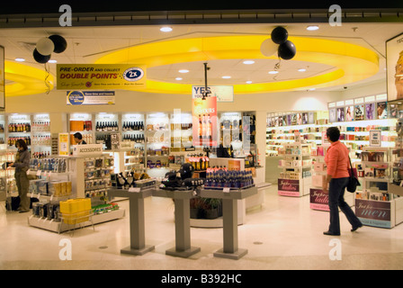 Boutique hors taxes à l'aéroport d'Auckland Banque D'Images