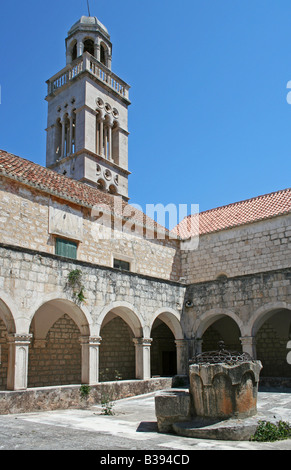 Monastère franciscain de Notre-Dame de Grâce dans la ville de Hvar, île de Hvar, Dalmatie, Croatie Banque D'Images