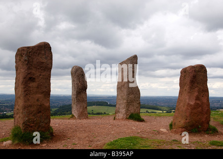 Pierre quatre folie sur le sommet de la colline adams partie de la partie de l'Clent Hills worcestershire england uk national trust Banque D'Images