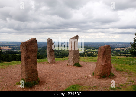 Pierre quatre folie sur le sommet de la colline adams partie de la partie de l'Clent Hills worcestershire england uk national trust Banque D'Images