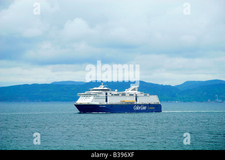 Norwegen, Faehrschiff der Color Line, la Norvège ferry boat Banque D'Images