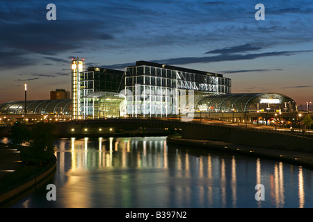 France, Allemagne, Berlin Hauptbahnhof, la gare, le Lehrter Bahnhof Banque D'Images