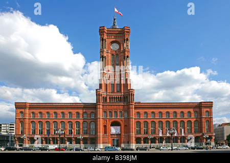 Deutschland, Berlin, das rote Rathaus, Allemagne, Berlin L'Hôtel de Ville Rouge Banque D'Images