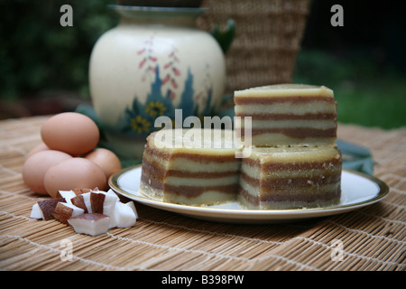 Bebinca dessert traditionnel indien de Goa Banque D'Images